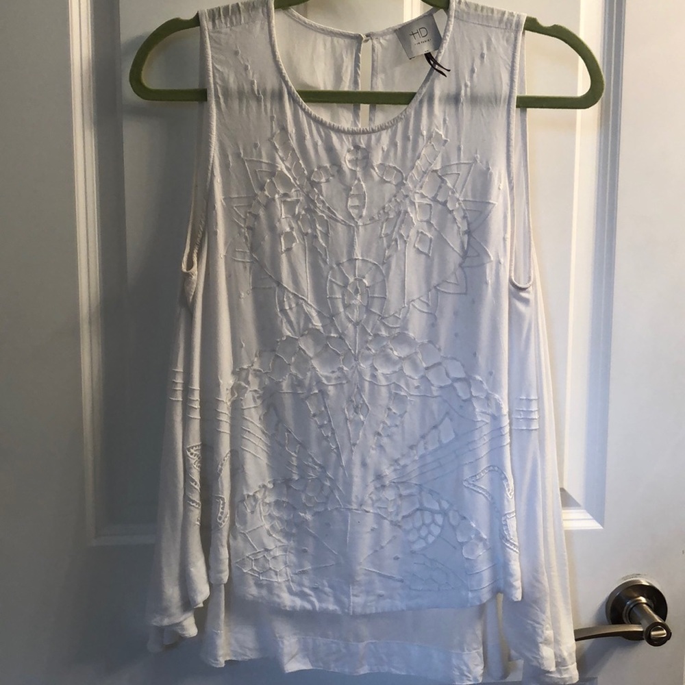 Anthropologie HD in Paris flowy eyelet top